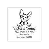 ドンスコイキャット差出人住所 ラバースタンプ (インプリント)