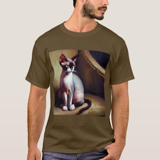 ドンスコイ猫 Tシャツ (正面)