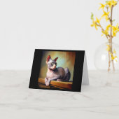 ドンスフィンクス猫 カード (黄色い花)