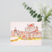 ドンセザールビーチリゾート水彩はがき ポストカード (スタンド正面)