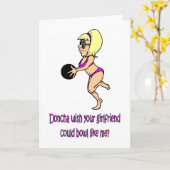 ドンチャ君の彼女が私のように盛り上がれたらと願う カード (黄色い花)