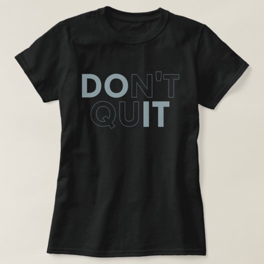 ドントやめ- Do it Gymフィットネス Tシャツ (デザイン正面)