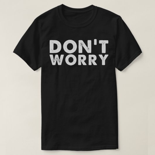 ドントウォークホワイト文字 Tシャツ (デザイン正面)