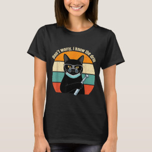 ドントシャツ 心配するな ドリルねこ Tシャツ