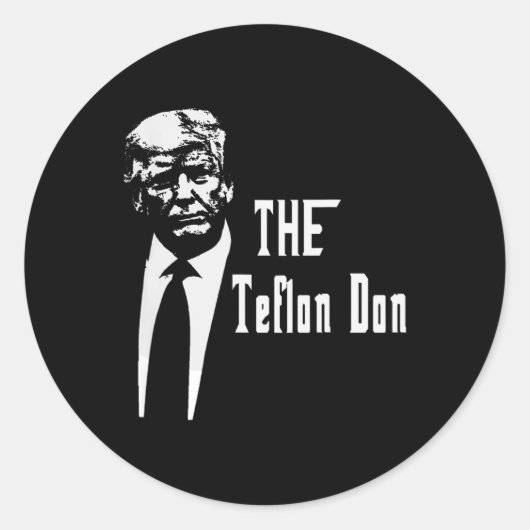 ドントランプおもしろい ラウンドシール (正面)