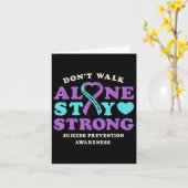 ドントンウォーアローン自殺防止認識度Ribbo カード (黄色い花)