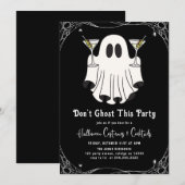 ドント幽霊このパーティーマルティーニハローウィンパーティ 招待状 (正面/裏面)