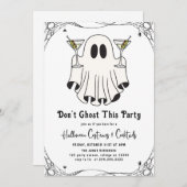 ドント幽霊このパーティーマルティーニハローウィンパーティ 招待状 (正面/裏面)