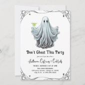 ドント幽霊このパーティー大人ハローウィンパーティ 招待状 (正面)