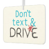 ドント文字&ドライブ カーエアーフレッシュナー (左)