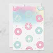 ドント・グロウ・アップ バースデーパーティ ユニコーンドーナツ 招待状 (裏面)