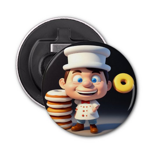 ドントTouchマイドーナツ、ボトルオープナー 栓抜き (正面)