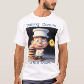 ドントTouchマイユニセックスドーナツTシャツ Tシャツ (正面)