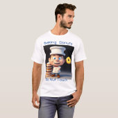 ドントTouchマイユニセックスドーナツTシャツ Tシャツ (正面フル)
