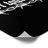 ドントTouch私バーベットワイヤー内向芸術タトゥーsty ポスター (角)