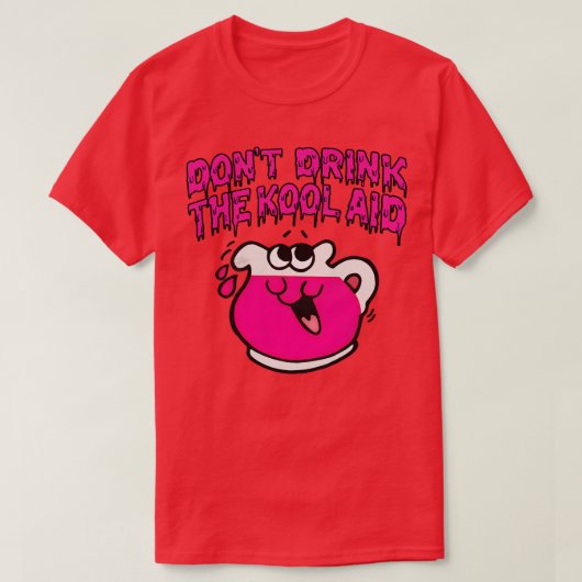 ドンドンドンクザコールエイドレトロサイケデリックデザイン Tシャツ (デザイン正面)