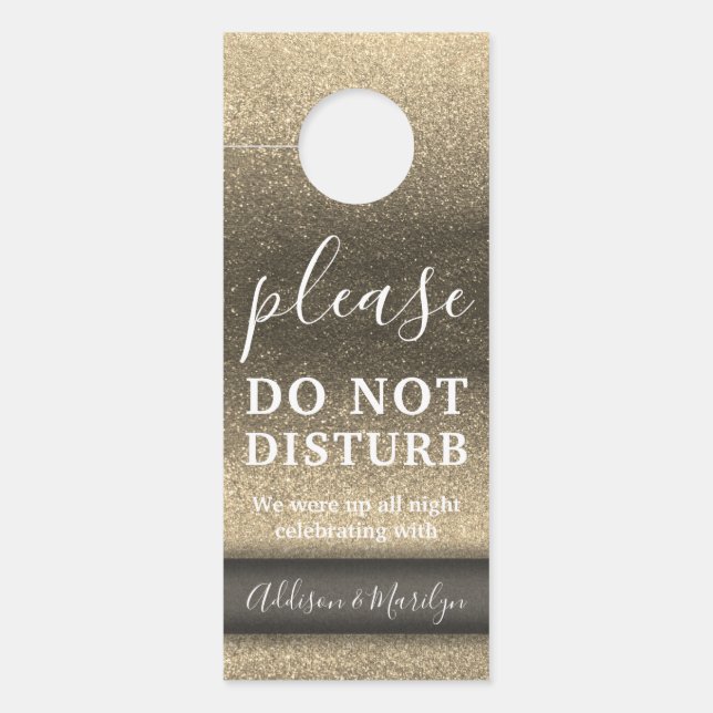 ドンドーエレガントグリッターカワイズ結婚ホテル ドアノブサイン (正面)