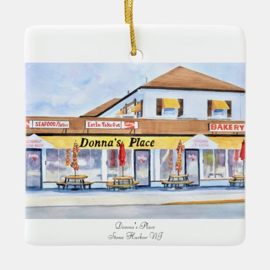 ドンナズプレイスセラミッククリスマスオーナメント セラミックオーナメント (正面)