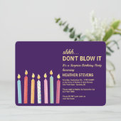 ドンマイ！サプライズパーティーの招待状 招待状 (スタンド正面)