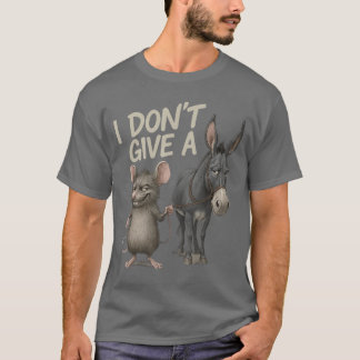 ドンマイ ロバ ネズミ ジョーク サルカスティック フレンド Tシャツ