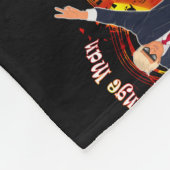 ドンラドトランプオおもしろいレンジマン素晴らしいトランプサポーター フリースブランケット (角)