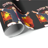 ドンラドトランプオおもしろいレンジマン素晴らしいトランプサポーター ラッピングペーパー (ロールコーナー)