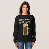 ドン心配ビール幸せおもしろいSt patricks day4日 スウェットシャツ (正面フル)