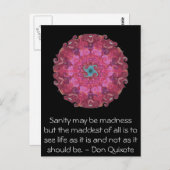 ドン感動的キホーテ引用文 ポストカード (正面/裏面)