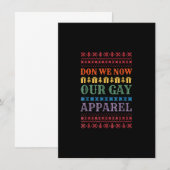 ドン・ウィ・ナウ・アワ・ゲイ・アパレル ゲイ・クリスマス・ファニー LGB 招待状 (正面/裏面)