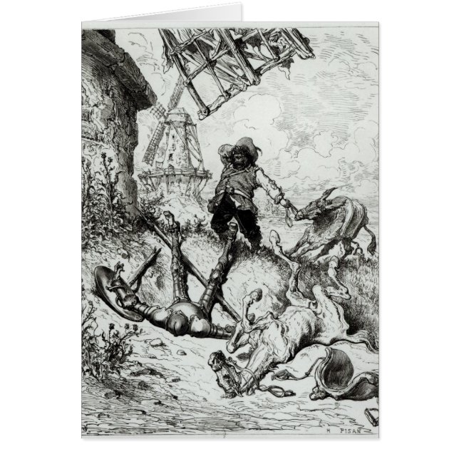 ドン・キホーテおよび風車 (正面)