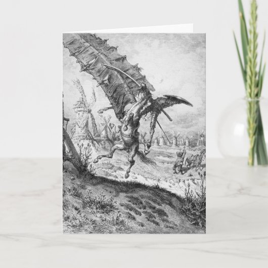 ドン・キホーテおよび風車 カード (正面)