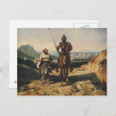 ドン・キホーテおよびSancho ポストカード (正面/裏面)