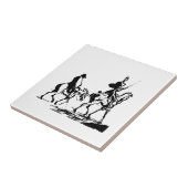 ドン・キホーテおよびSancho Panzaの芸術 タイル (側面)