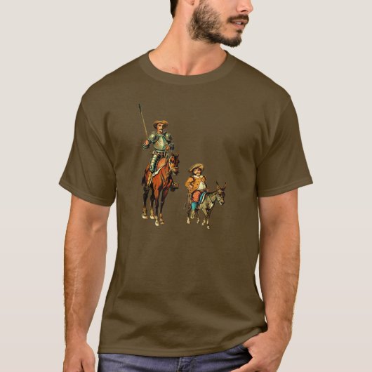 ドン・キホーテおよびSancho Panza Tシャツ (正面)
