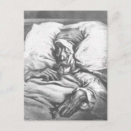 ドン・キホーテが負傷 ポストカード (正面)