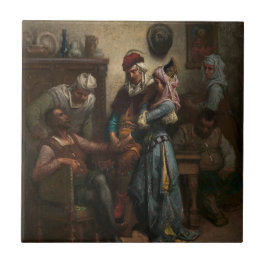 ドン·キホーテとサンチョ·パンザがバジルによりエンターテインメント タイル