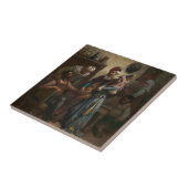 ドン·キホーテとサンチョ·パンザがバジルによりエンターテインメント タイル (側面)