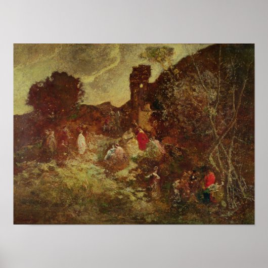 ドン・キホーテとサンチョ・パンザ、c.1865 ポスター (正面)