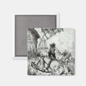 ドン・キホーテと風車 マグネット (正面/裏面)