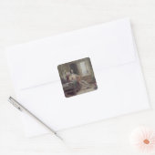 ドン・キホーテの勉強 スクエアシール (封筒)