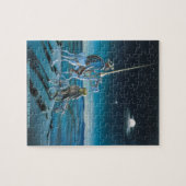 ドン・キホーテ及びSancho -複雑な漫画 ジグソーパズル (横)