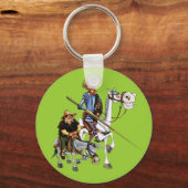 ドン・キホーテ、サンチョ… – ラヴェロ・セルバンテス キーホルダー (正面)