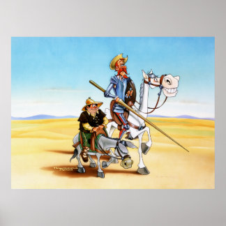 ドン・キホーテ&サンチョ – CANVAS PRINT ポスター