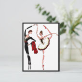 ドン・キホーテ・バレエ葉書、バレエ・ダンサー・カップル ポストカード (スタンド正面)