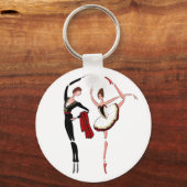 ドン・キホーテ・バレエ・ダンサー。バレエキーチェーン キーホルダー (正面)