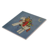 『ドン·キホーテ』W·ヒース·ロビンソン著 タイル (側面)