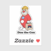 ドン・ザ・コン – -アンチ – トランプデザイン- – 政治的 – .p シール (シート)