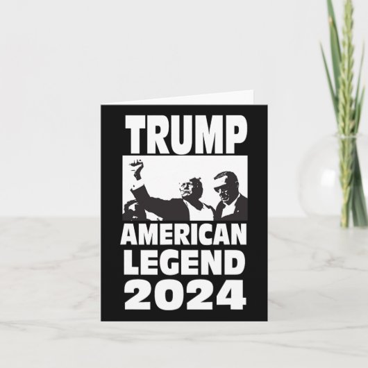 ドン・トランプ2024防弾投降伝説 カード (正面)