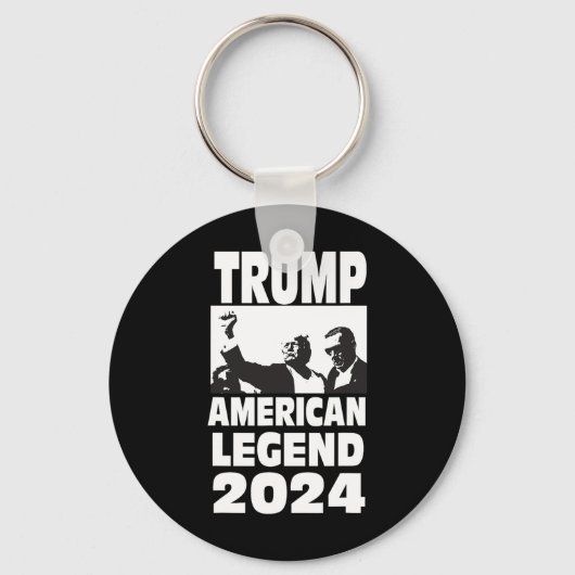 ドン・トランプ2024防弾投降伝説 キーホルダー (正面)