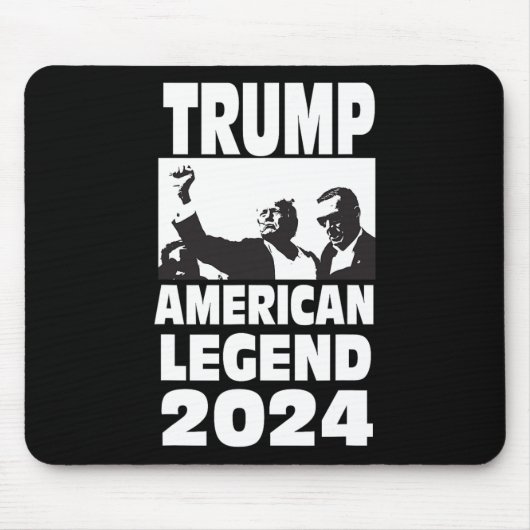 ドン・トランプ2024防弾投降伝説 マウスパッド (正面)